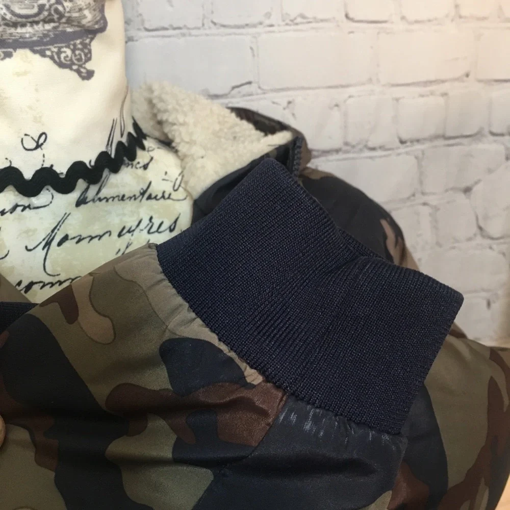 North Zone camouflage hooded zipper jacket